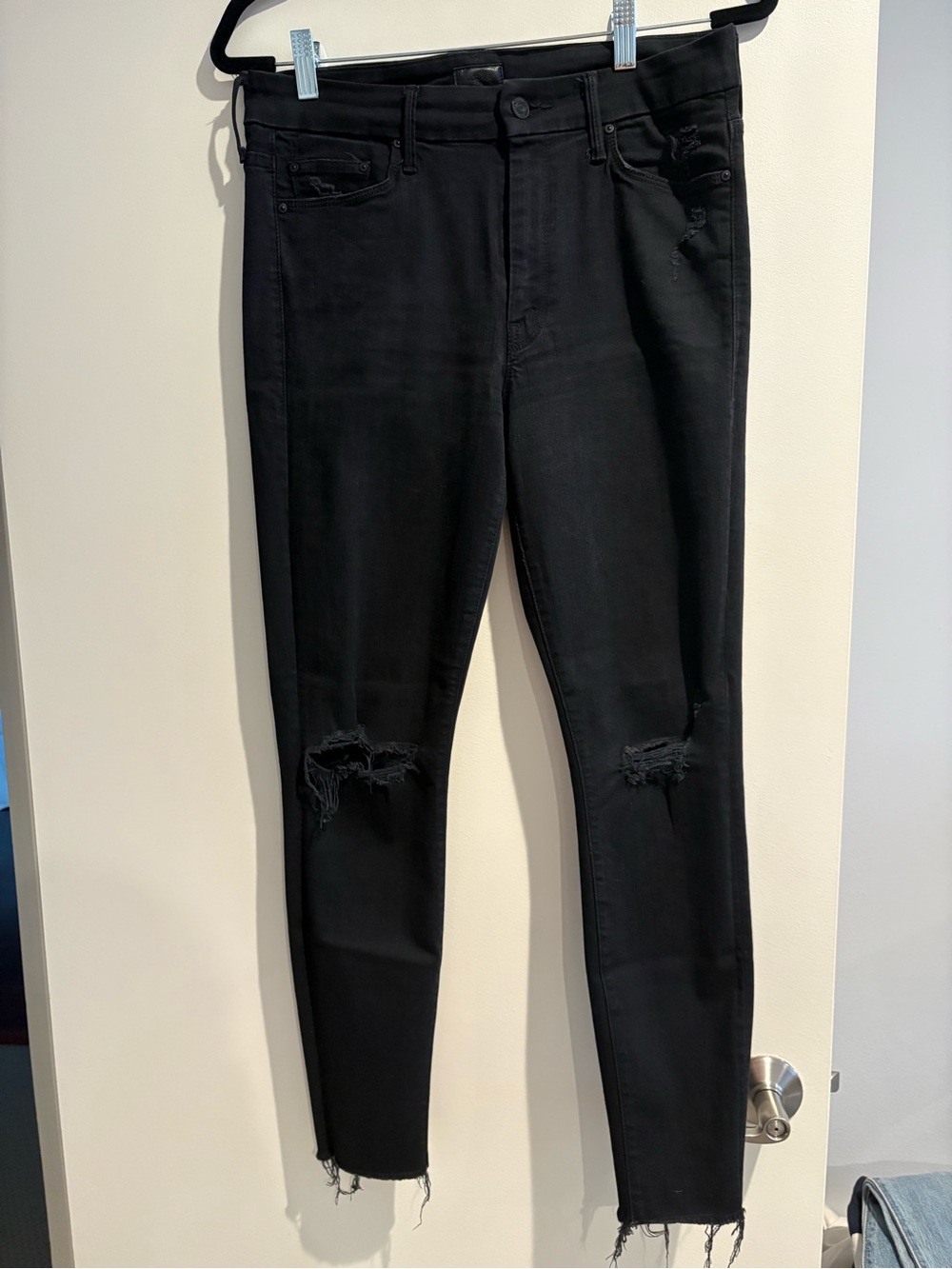MOTHER DENIM THE LOOKER ANKLE FRAY